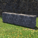 Steinerne Gartenmauer