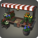 Blumen-Marktstand