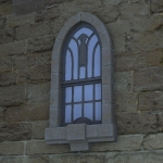 Oasen-Spitzbogenfenster